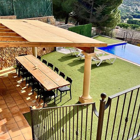 Villa Casa Mas Ambros Con Piscina Desbordante Calonge  Esterno foto