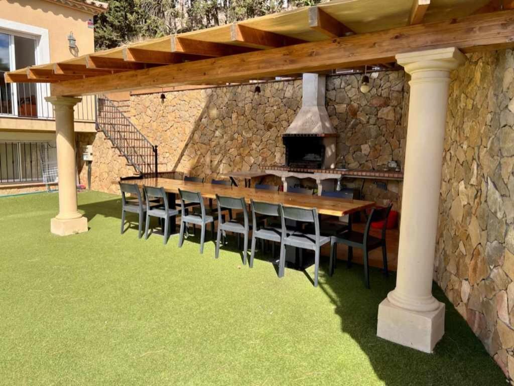Villa Casa Mas Ambros Con Piscina Desbordante Calonge  Esterno foto