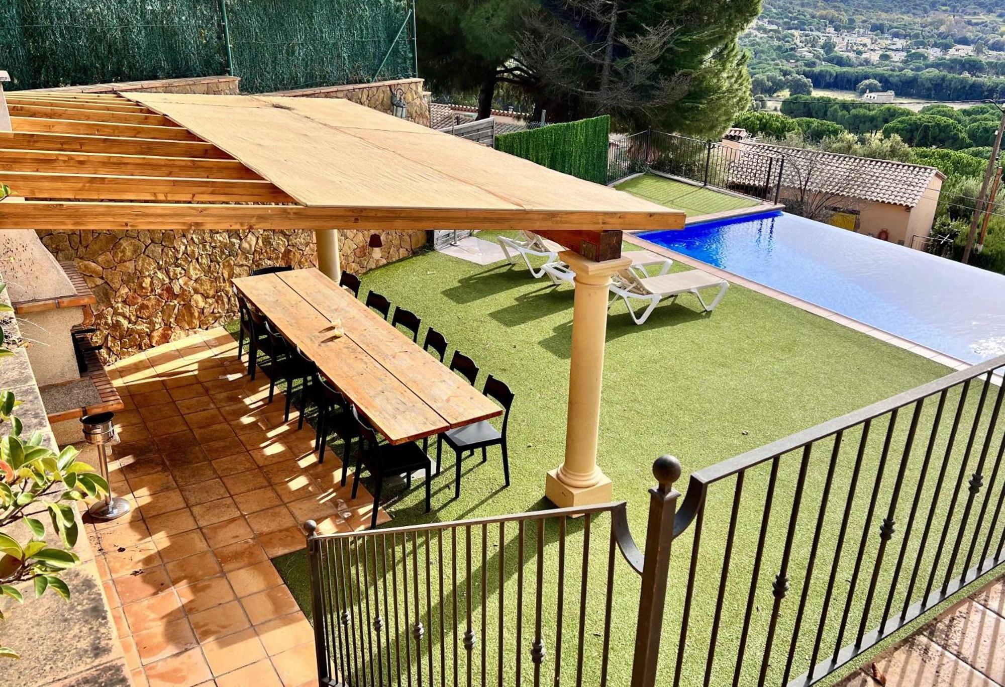 Villa Casa Mas Ambros Con Piscina Desbordante Calonge  Esterno foto