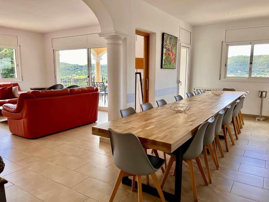 Villa Casa Mas Ambros Con Piscina Desbordante Calonge  Esterno foto