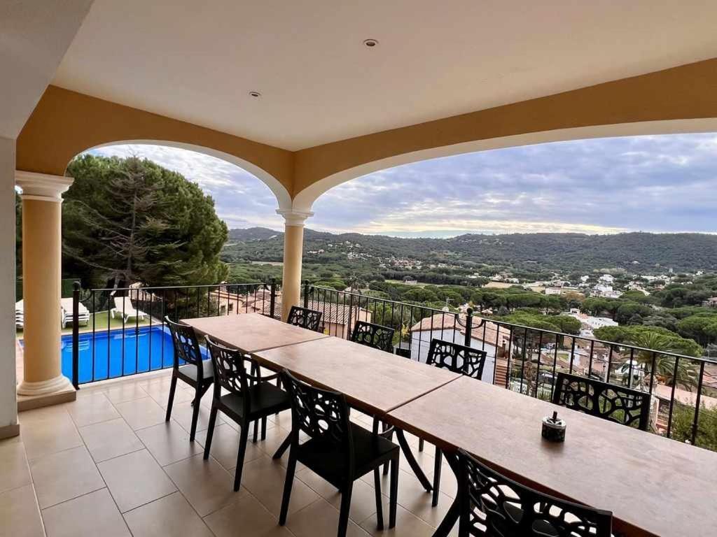 Villa Casa Mas Ambros Con Piscina Desbordante Calonge  Esterno foto