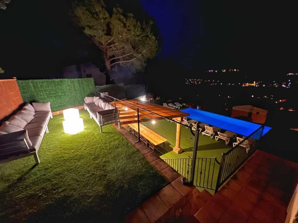 Villa Casa Mas Ambros Con Piscina Desbordante Calonge  Esterno foto