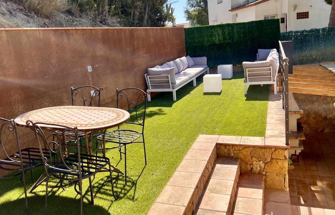 Villa Casa Mas Ambros Con Piscina Desbordante Calonge  Esterno foto